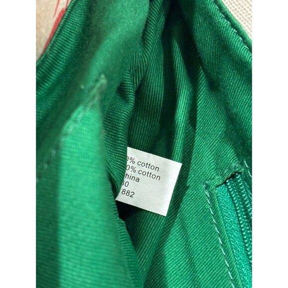 LUELLA Bartley x Target Cherry Print Y2K 2000s Canvas Red Green Tote Bag - Picture 4 of 4